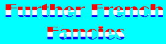 French Fancies in tricolor letters