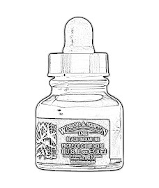 drawing ink bottle