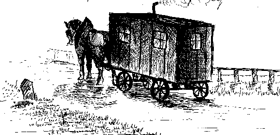 Horse-drawn caravan