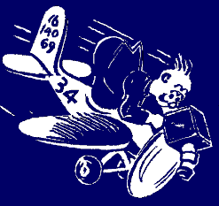 Contemporary cartoon of 34 Wing photo aviator