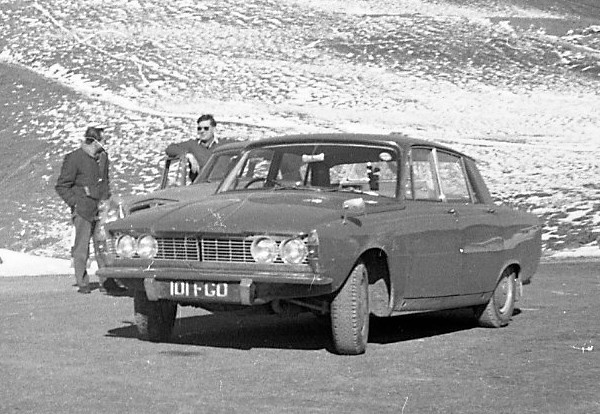 front view of saloon car
