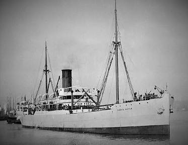 two-masted steamship