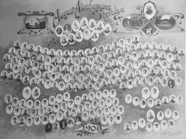 montage of many passport photographs