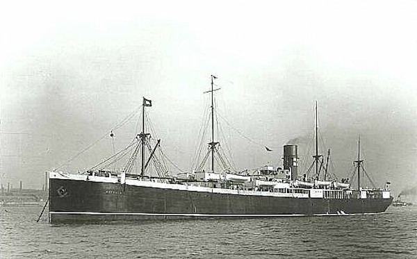 four-masted steam ship