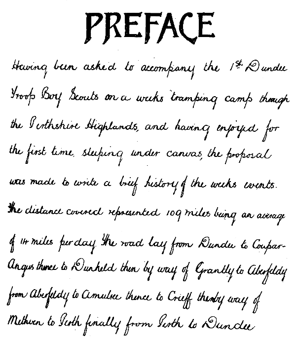 Facsimile of Preface to the Traming Camp, Page 1